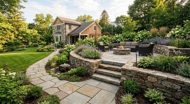 Poolside Hardscaping in Norwalk, CT